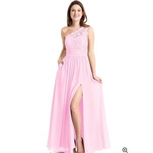 Azazie “Demi” Bridesmaids Dress in candy pink